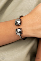Spark and Sizzle Black Bracelet-Jewelry-Paparazzi Accessories-Ericka C Wise, $5 Jewelry Paparazzi accessories jewelry ericka champion wise elite consultant life of the party fashion fix lead and nickel free florida palm bay melbourne