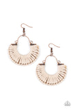 Threadbare Beauty Copper Earrings-Jewelry-Paparazzi Accessories-Ericka C Wise, $5 Jewelry Paparazzi accessories jewelry ericka champion wise elite consultant life of the party fashion fix lead and nickel free florida palm bay melbourne