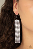 Top-Down Shimmer White Earring-Jewelry-Paparazzi Accessories-Ericka C Wise, $5 Jewelry Paparazzi accessories jewelry ericka champion wise elite consultant life of the party fashion fix lead and nickel free florida palm bay melbourne