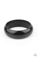 Whimsically Woodsy Black Bracelet-Jewelry-Paparazzi Accessories-Ericka C Wise, $5 Jewelry Paparazzi accessories jewelry ericka champion wise elite consultant life of the party fashion fix lead and nickel free florida palm bay melbourne