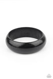 Whimsically Woodsy Black Bracelet-Jewelry-Paparazzi Accessories-Ericka C Wise, $5 Jewelry Paparazzi accessories jewelry ericka champion wise elite consultant life of the party fashion fix lead and nickel free florida palm bay melbourne