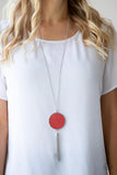 Wonderously Woven Red Necklace-Jewelry-Paparazzi Accessories-Ericka C Wise, $5 Jewelry Paparazzi accessories jewelry ericka champion wise elite consultant life of the party fashion fix lead and nickel free florida palm bay melbourne