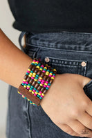 Tropical Nirvana Multi Bracelet-Jewelry-Paparazzi Accessories-Ericka C Wise, $5 Jewelry Paparazzi accessories jewelry ericka champion wise elite consultant life of the party fashion fix lead and nickel free florida palm bay melbourne