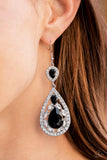 Posh Pageantry Black Earrings-Jewelry-Paparazzi Accessories-Ericka C Wise, $5 Jewelry Paparazzi accessories jewelry ericka champion wise elite consultant life of the party fashion fix lead and nickel free florida palm bay melbourne