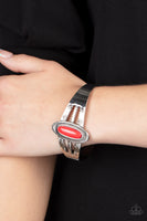 Wanderlust Walkabout Red Bracelet-Jewelry-Paparazzi Accessories-Ericka C Wise, $5 Jewelry Paparazzi accessories jewelry ericka champion wise elite consultant life of the party fashion fix lead and nickel free florida palm bay melbourne