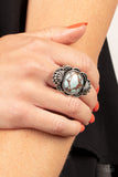 Atlantis Adventure Blue Ring-Jewelry-Paparazzi Accessories-Ericka C Wise, $5 Jewelry Paparazzi accessories jewelry ericka champion wise elite consultant life of the party fashion fix lead and nickel free florida palm bay melbourne
