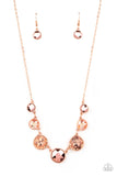 Pampered Powerhouse Copper Necklace-Jewelry-Paparazzi Accessories-Ericka C Wise, $5 Jewelry Paparazzi accessories jewelry ericka champion wise elite consultant life of the party fashion fix lead and nickel free florida palm bay melbourne