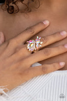 Flauntable Flare Gold Ring-Jewelry-Paparazzi Accessories-Ericka C Wise, $5 Jewelry Paparazzi accessories jewelry ericka champion wise elite consultant life of the party fashion fix lead and nickel free florida palm bay melbourne
