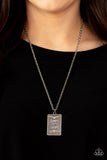 All About Trust White Necklace-Jewelry-Paparazzi Accessories-Ericka C Wise, $5 Jewelry Paparazzi accessories jewelry ericka champion wise elite consultant life of the party fashion fix lead and nickel free florida palm bay melbourne