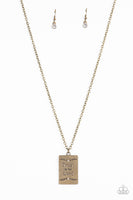 All About Trust Brass Necklace-Jewelry-Paparazzi Accessories-Ericka C Wise, $5 Jewelry Paparazzi accessories jewelry ericka champion wise elite consultant life of the party fashion fix lead and nickel free florida palm bay melbourne
