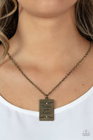 All About Trust Brass Necklace-Jewelry-Paparazzi Accessories-Ericka C Wise, $5 Jewelry Paparazzi accessories jewelry ericka champion wise elite consultant life of the party fashion fix lead and nickel free florida palm bay melbourne
