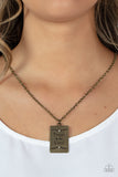 All About Trust Brass Necklace-Jewelry-Paparazzi Accessories-Ericka C Wise, $5 Jewelry Paparazzi accessories jewelry ericka champion wise elite consultant life of the party fashion fix lead and nickel free florida palm bay melbourne