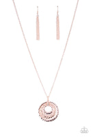 Totally Tulum Rose Gold Necklace-Jewelry-Paparazzi Accessories-Ericka C Wise, $5 Jewelry Paparazzi accessories jewelry ericka champion wise elite consultant life of the party fashion fix lead and nickel free florida palm bay melbourne