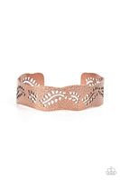 Savanna Oasis Copper Bracelet-Jewelry-Paparazzi Accessories-Ericka C Wise, $5 Jewelry Paparazzi accessories jewelry ericka champion wise elite consultant life of the party fashion fix lead and nickel free florida palm bay melbourne