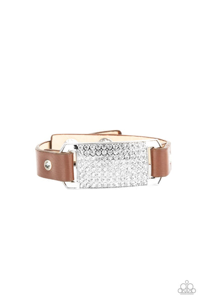 Urban Rivalry Brown Bracelet-Jewelry-Paparazzi Accessories-Ericka C Wise, $5 Jewelry Paparazzi accessories jewelry ericka champion wise elite consultant life of the party fashion fix lead and nickel free florida palm bay melbourne