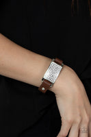 Urban Rivalry Brown Bracelet-Jewelry-Paparazzi Accessories-Ericka C Wise, $5 Jewelry Paparazzi accessories jewelry ericka champion wise elite consultant life of the party fashion fix lead and nickel free florida palm bay melbourne