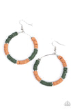Skillfully Stacked Green Earrings-Jewelry-Paparazzi Accessories-Ericka C Wise, $5 Jewelry Paparazzi accessories jewelry ericka champion wise elite consultant life of the party fashion fix lead and nickel free florida palm bay melbourne