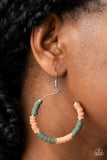 Skillfully Stacked Green Earrings-Jewelry-Paparazzi Accessories-Ericka C Wise, $5 Jewelry Paparazzi accessories jewelry ericka champion wise elite consultant life of the party fashion fix lead and nickel free florida palm bay melbourne