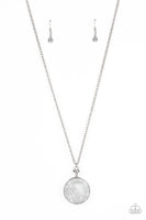 Twinkly Treasury White Necklace-Jewelry-Paparazzi Accessories-Ericka C Wise, $5 Jewelry Paparazzi accessories jewelry ericka champion wise elite consultant life of the party fashion fix lead and nickel free florida palm bay melbourne