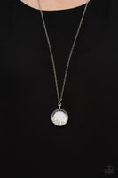 Twinkly Treasury White Necklace-Jewelry-Paparazzi Accessories-Ericka C Wise, $5 Jewelry Paparazzi accessories jewelry ericka champion wise elite consultant life of the party fashion fix lead and nickel free florida palm bay melbourne