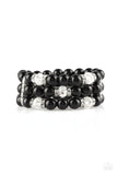 Undeniably Dapper Black Bracelet-Jewelry-Paparazzi Accessories-Ericka C Wise, $5 Jewelry Paparazzi accessories jewelry ericka champion wise elite consultant life of the party fashion fix lead and nickel free florida palm bay melbourne