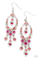 Sophisticated Starlet Pink Earrings-Paparazzi Accessories-Ericka C Wise, $5 Jewelry Paparazzi accessories jewelry ericka champion wise elite consultant life of the party fashion fix lead and nickel free florida palm bay melbourne