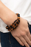 Oceania Oasis Black Bracelet-Jewelry-Paparazzi Accessories-Ericka C Wise, $5 Jewelry Paparazzi accessories jewelry ericka champion wise elite consultant life of the party fashion fix lead and nickel free florida palm bay melbourne