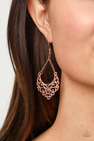 Sentimental Setting Rose Gold Earrings-Jewelry-Paparazzi Accessories-Ericka C Wise, $5 Jewelry Paparazzi accessories jewelry ericka champion wise elite consultant life of the party fashion fix lead and nickel free florida palm bay melbourne