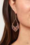 Sentimental Setting Rose Gold Earrings-Jewelry-Paparazzi Accessories-Ericka C Wise, $5 Jewelry Paparazzi accessories jewelry ericka champion wise elite consultant life of the party fashion fix lead and nickel free florida palm bay melbourne
