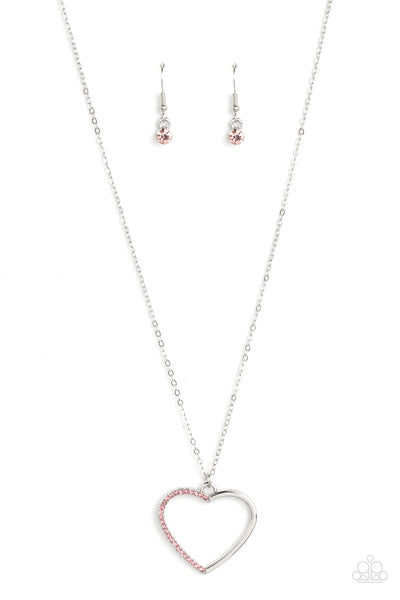 Love to Sparkle Pink Necklace-Jewelry-Paparazzi Accessories-Ericka C Wise, $5 Jewelry Paparazzi accessories jewelry ericka champion wise elite consultant life of the party fashion fix lead and nickel free florida palm bay melbourne