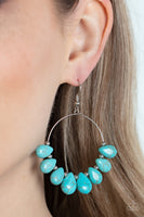Canyon Quarry Blue Earrings-Jewelry-Paparazzi Accessories-Ericka C Wise, $5 Jewelry Paparazzi accessories jewelry ericka champion wise elite consultant life of the party fashion fix lead and nickel free florida palm bay melbourne