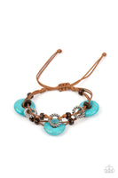 Quarry Quandary Blue Bracelet-Jewelry-Paparazzi Accessories-Ericka C Wise, $5 Jewelry Paparazzi accessories jewelry ericka champion wise elite consultant life of the party fashion fix lead and nickel free florida palm bay melbourne