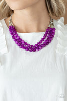 Pacific Picnic Purple Necklace-Jewelry-Paparazzi Accessories-Ericka C Wise, $5 Jewelry Paparazzi accessories jewelry ericka champion wise elite consultant life of the party fashion fix lead and nickel free florida palm bay melbourne