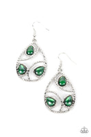 Send the Bright Message Green Earrings-Jewelry-Paparazzi Accessories-Ericka C Wise, $5 Jewelry Paparazzi accessories jewelry ericka champion wise elite consultant life of the party fashion fix lead and nickel free florida palm bay melbourne