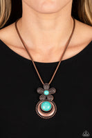 Bohemian Blossom Copper Necklace-Ericka C Wise, $5 Jewelry -Ericka C Wise, $5 Jewelry Paparazzi accessories jewelry ericka champion wise elite consultant life of the party fashion fix lead and nickel free florida palm bay melbourne