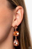 Royal Apparel Copper Earrings-Jewelry-Paparazzi Accessories-Ericka C Wise, $5 Jewelry Paparazzi accessories jewelry ericka champion wise elite consultant life of the party fashion fix lead and nickel free florida palm bay melbourne