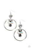 Geometric Glam Silver Earrings-Jewelry-Paparazzi Accessories-Ericka C Wise, $5 Jewelry Paparazzi accessories jewelry ericka champion wise elite consultant life of the party fashion fix lead and nickel free florida palm bay melbourne