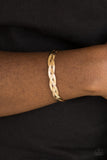 Business As Usual Gold Bracelet-Jewelry-Paparazzi Accessories-Ericka C Wise, $5 Jewelry Paparazzi accessories jewelry ericka champion wise elite consultant life of the party fashion fix lead and nickel free florida palm bay melbourne