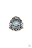 In the Limelight Blue Ring-Jewelry-Paparazzi Accessories-Ericka C Wise, $5 Jewelry Paparazzi accessories jewelry ericka champion wise elite consultant life of the party fashion fix lead and nickel free florida palm bay melbourne