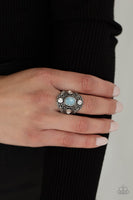 In the Limelight Blue Ring-Jewelry-Paparazzi Accessories-Ericka C Wise, $5 Jewelry Paparazzi accessories jewelry ericka champion wise elite consultant life of the party fashion fix lead and nickel free florida palm bay melbourne