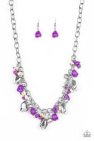 Quarry Trail Purple Necklace-Jewelry-Paparazzi Accessories-Ericka C Wise, $5 Jewelry Paparazzi accessories jewelry ericka champion wise elite consultant life of the party fashion fix lead and nickel free florida palm bay melbourne