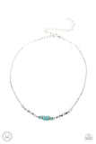Retro Rejuvenation Blue Necklace-Jewelry-Paparazzi Accessories-Ericka C Wise, $5 Jewelry Paparazzi accessories jewelry ericka champion wise elite consultant life of the party fashion fix lead and nickel free florida palm bay melbourne