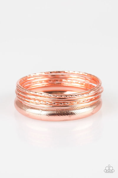 The Customer is Always Bright Copper Bracelet-Jewelry-Paparazzi Accessories-Ericka C Wise, $5 Jewelry Paparazzi accessories jewelry ericka champion wise elite consultant life of the party fashion fix lead and nickel free florida palm bay melbourne