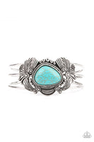 Western Wonderland Blue Bracelet-Jewelry-Ericka C Wise, $5 Jewelry-Ericka C Wise, $5 Jewelry Paparazzi accessories jewelry ericka champion wise elite consultant life of the party fashion fix lead and nickel free florida palm bay melbourne