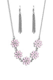 Flora Fantasy Pink Necklace-Jewelry-Paparazzi Accessories-Ericka C Wise, $5 Jewelry Paparazzi accessories jewelry ericka champion wise elite consultant life of the party fashion fix lead and nickel free florida palm bay melbourne