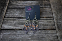 Vintage Brown Chandelier Earrings-Jewelry-Paparazzi Accessories-Ericka C Wise, $5 Jewelry Paparazzi accessories jewelry ericka champion wise elite consultant life of the party fashion fix lead and nickel free florida palm bay melbourne