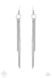 7 Days A Sleek White Earrings-Jewelry-Paparazzi Accessories-Ericka C Wise, $5 Jewelry Paparazzi accessories jewelry ericka champion wise elite consultant life of the party fashion fix lead and nickel free florida palm bay melbourne