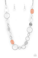 Colorful Combo Orange Necklace-Jewelry-Paparazzi Accessories-Ericka C Wise, $5 Jewelry Paparazzi accessories jewelry ericka champion wise elite consultant life of the party fashion fix lead and nickel free florida palm bay melbourne