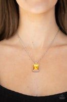 Pro Edge Yellow Necklace-Jewelry-Paparazzi Accessories-Ericka C Wise, $5 Jewelry Paparazzi accessories jewelry ericka champion wise elite consultant life of the party fashion fix lead and nickel free florida palm bay melbourne