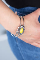 Serene Succulent Yellow Bracelet-Jewelry-Paparazzi Accessories-Ericka C Wise, $5 Jewelry Paparazzi accessories jewelry ericka champion wise elite consultant life of the party fashion fix lead and nickel free florida palm bay melbourne